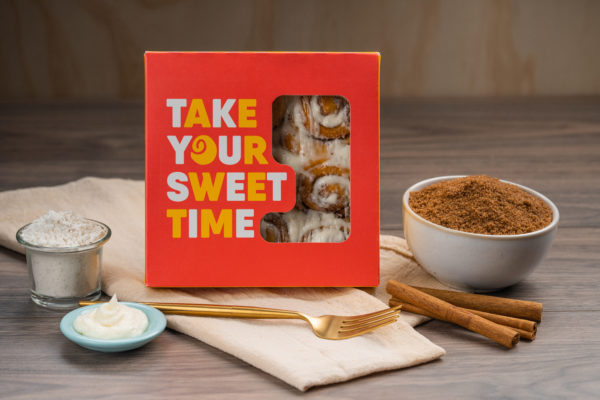 Snack Packs are the perfect treat for you to share!
Double-frosted cinnamon rolls, packed with loads of flavour to ensure everyone enjoys a bite of heaven.